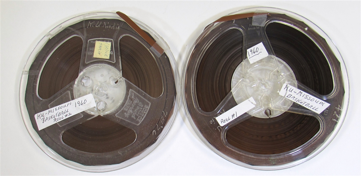 Original Radio Broadcast Reels of 1960 KU Vs. MU Basketball