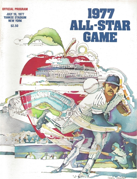 1977 MLB All-Star Game Program