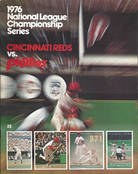 1976 NLCS Program Reds vs. Phillies