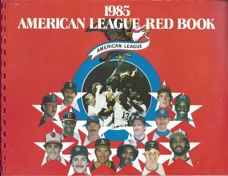 1985 A.L. Red Book And N.L. Green Book