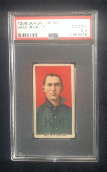 T-206 Jake Beckley Sovereign350 PSA 2.5