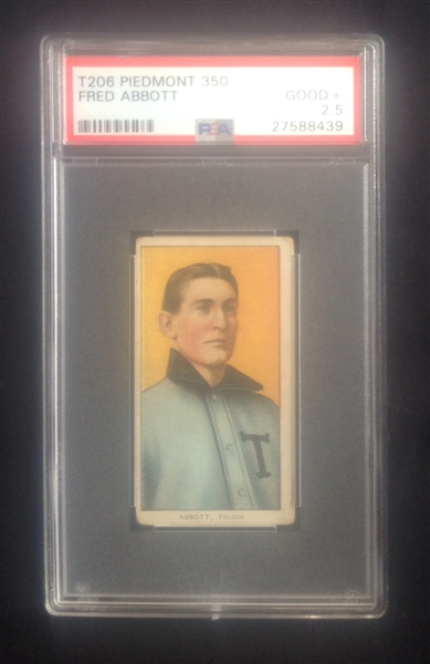 T-206 Fred Abbott Piedmont 350 PSA 2.5