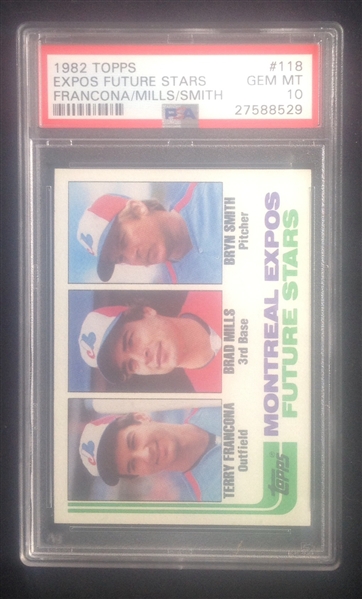 1982 Topps Expos Future Stars PSA 10