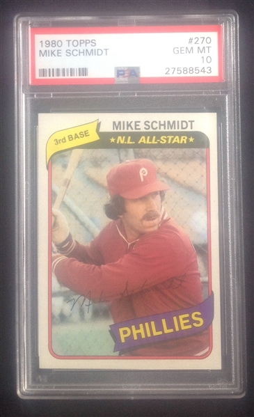 1980 Topps Mike Schmidt PSA 10