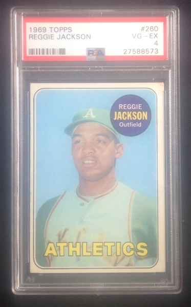 1969 Topps Reggie Jackson PSA 4