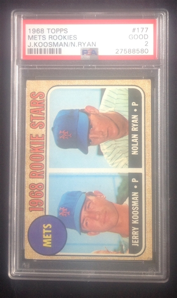 1968 Topps Nolan Ryan PSA 2