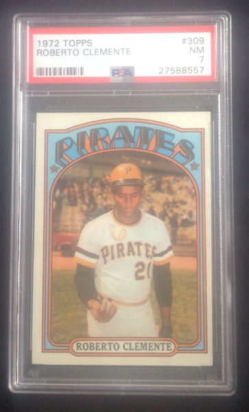 1972 Topps Roberto Clemente PSA 7