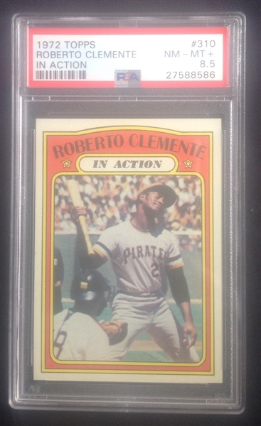 1972 Topps Roberto Clemente IA PSA 8.5