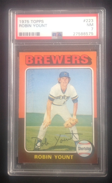 1975 Topps Robin Yount PSA 7