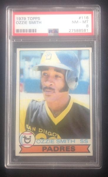 1979 Topps Ozzie Smith PSA 8