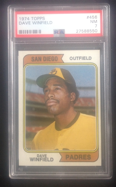 1974 Topps Dave Winfield PSA 7