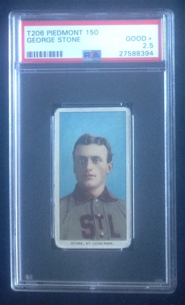 T-206 George Stone Piedmont 150 PSA 2.5