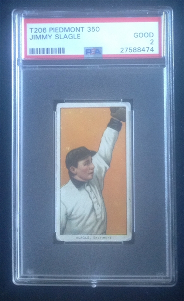 T-206 Jimmy Slagle Piedmont 350 PSA 2