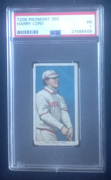 T-206 Harry Lord Piedmont 350 PSA 1