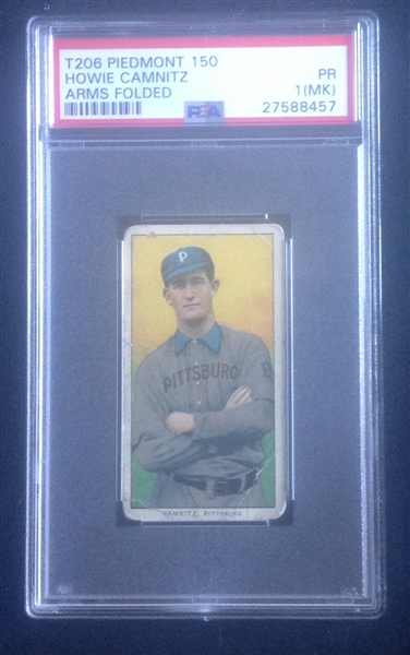 T-206 Howie Camnitz Arms Folded Piedmont 150 PSA 1 MK