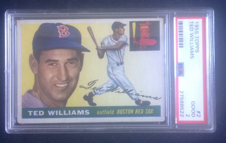 1955 Topps Ted Williams PSA 2