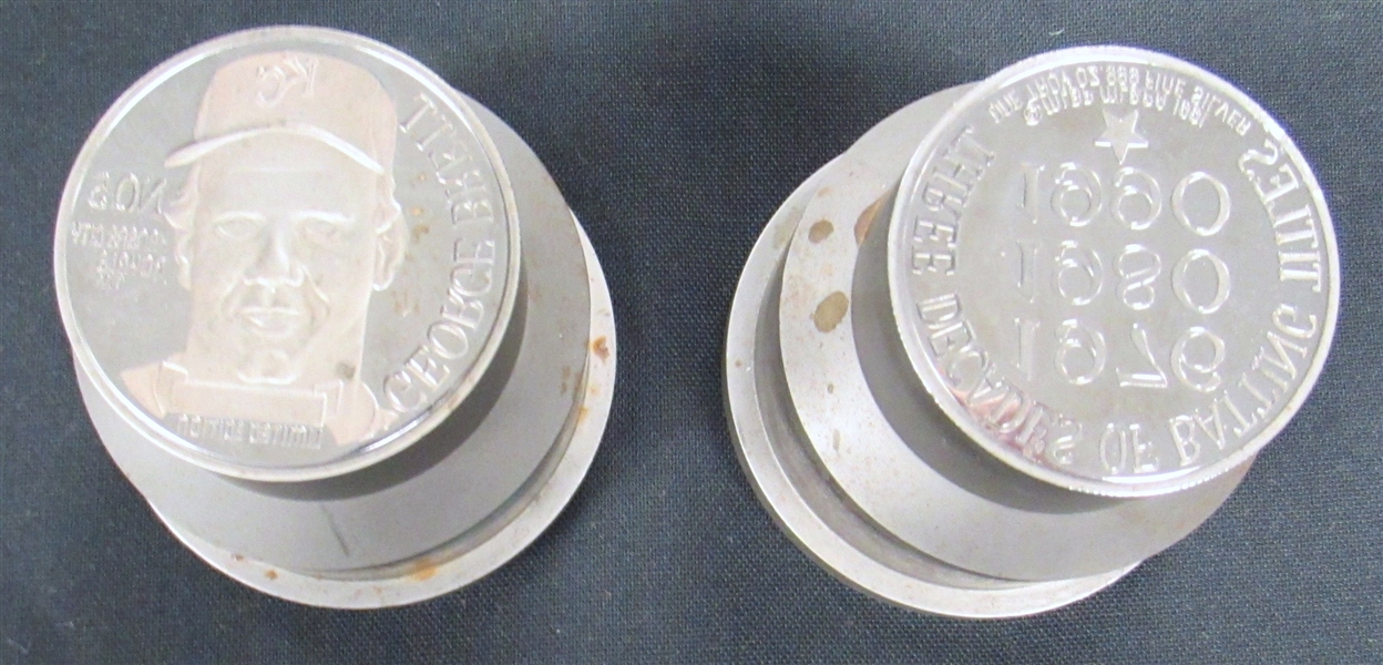 Rare George Brett Silver Coin and Original Press