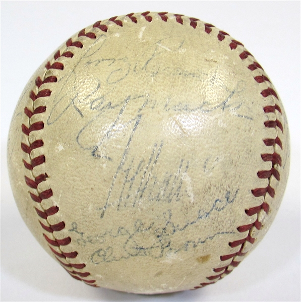 Lot Detail - 1941 Cleveland Indians Team Signed Ball