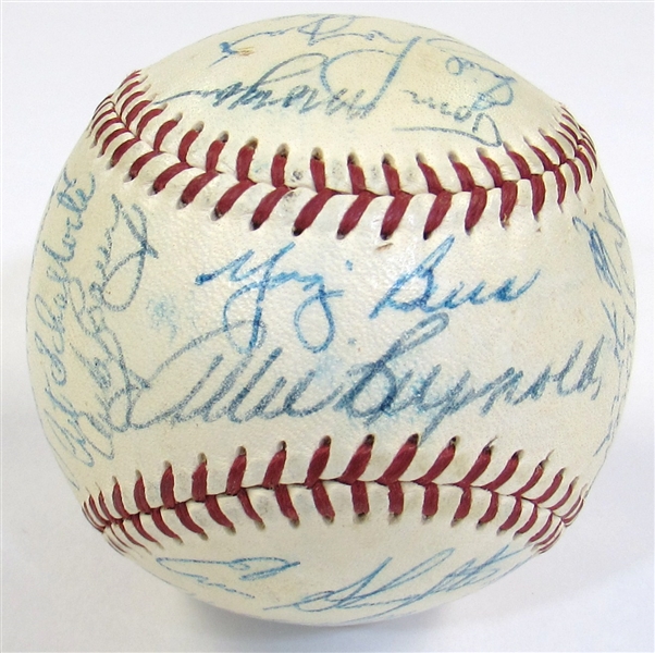 1954 NY Yankees Team Signed Ball