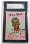 1959 Bob Gibson Rookie SGC 70