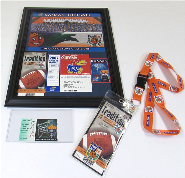 Lot of 3 Orange Bowl Ticket Stubs (1969 & 2008 x2)