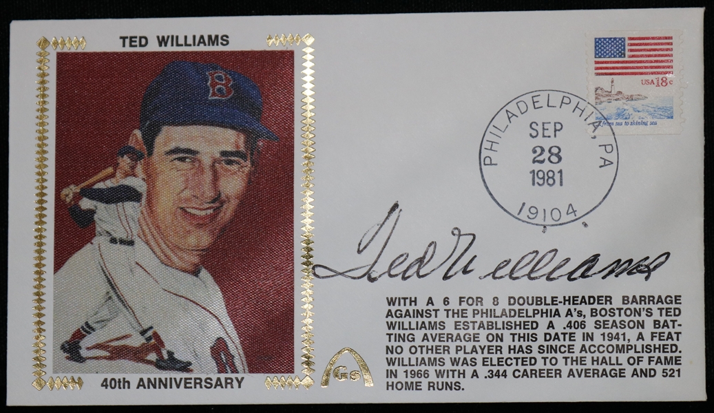 Ted Williams Signed Cache PSA AC01919