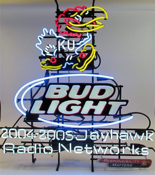 KU Neon Beer Light