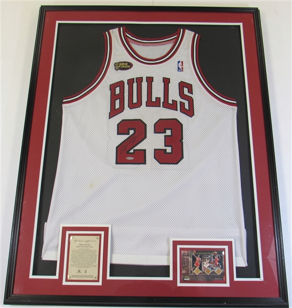 1998 NBA Finals Michael Jordan GI Signed Jersey
