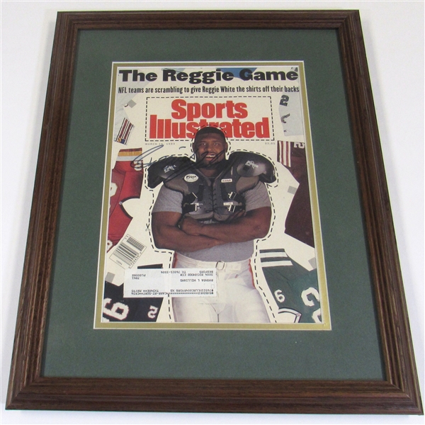 Reggie White Signed Framed Sports Illustrated