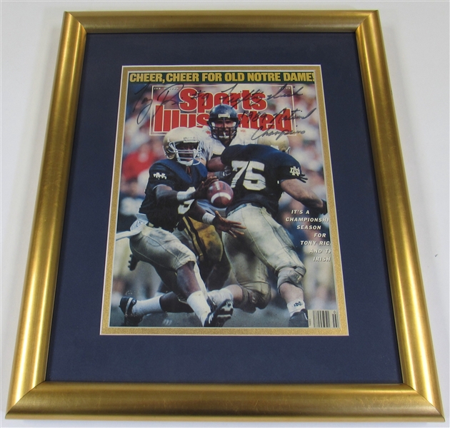 Tony Rice Signed Framed Sports Illustrated