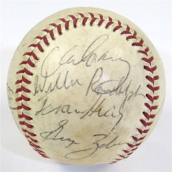 1977 NY Yankees Team Signed Ball