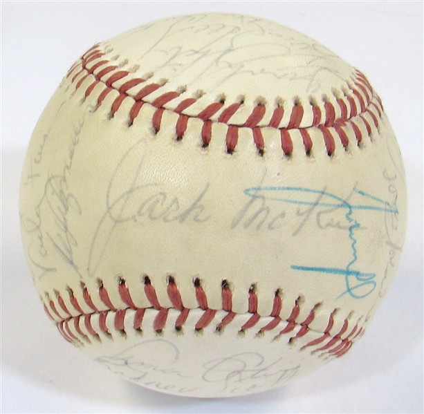 1975 Kansas City Royals Team Signed Ball