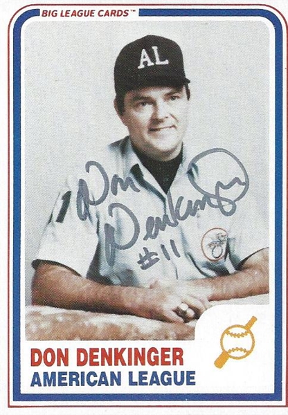 Don Denkinger Signed Card & Letter W/ Pine Tar Game Content