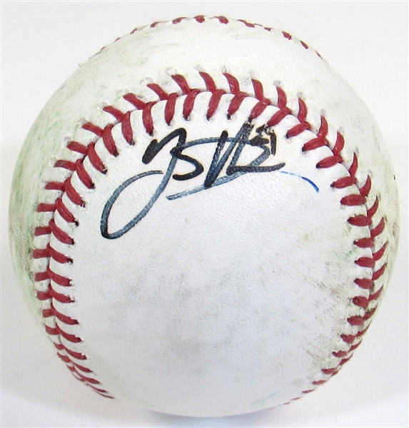 Lucas Duda Signed 2015 Post Season GU Ball