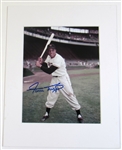 Willie Mays Signed and Matted Photo