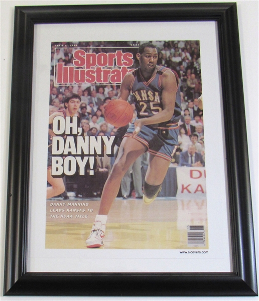 Danny Manning Framed SI Cover