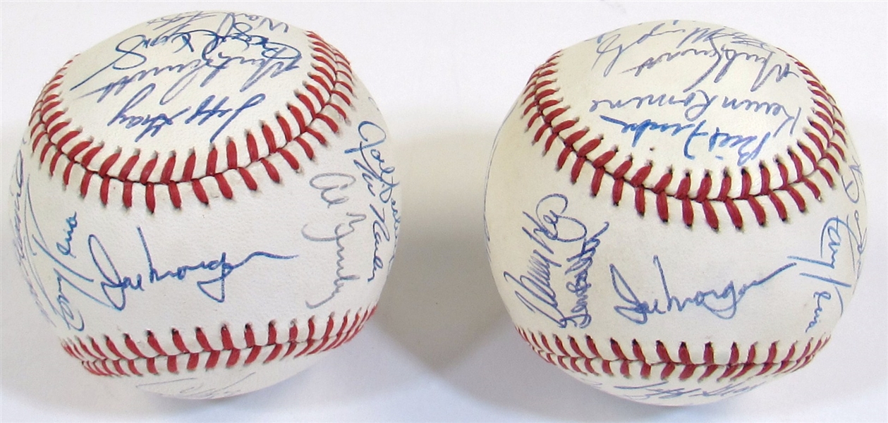 Lot Of 2-1990 Boston Red Sox Team Signed Baseballs