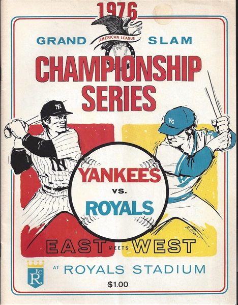 Kansas City Royals Programs 1975 & 1976 Championship Series