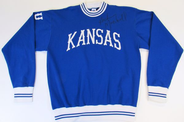 Circa Mid-80s Archie Marshall Kansas Jayhawks Game Used Warm-Up