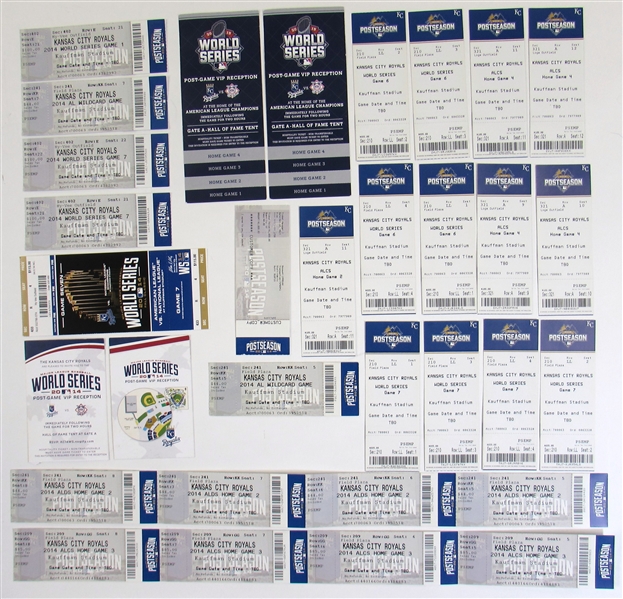 Lot Of 27 2014 & 2015 Playoff & WS Tickets