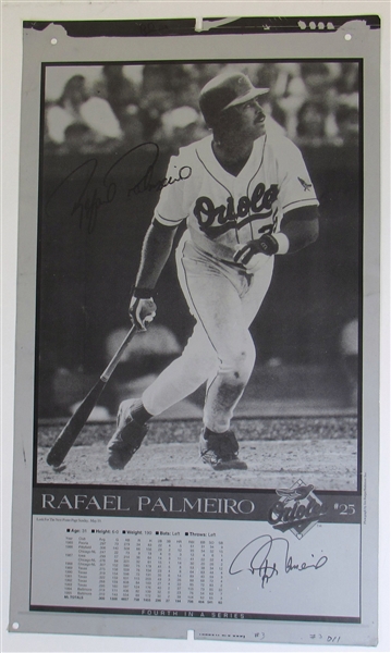 Rafael Palmeiro Signed Printing Plate