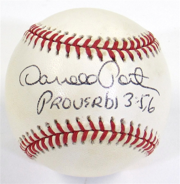 Darrell Porter Signed Baseball - PSA