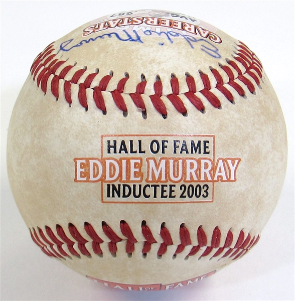 Hall of Fame Signed Eddie Murray Baseball