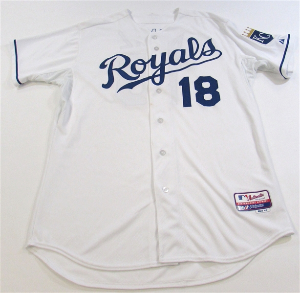 Rusty Kuntz Game Issued Kansas City Royals Home Jersey MLB:JB031491