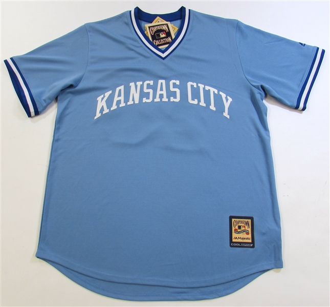 Frank White Road Signed Kansas City Royals Jersey