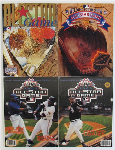 All Star Game Programs Lot of 4, 1995, 1996, 2003 x 2