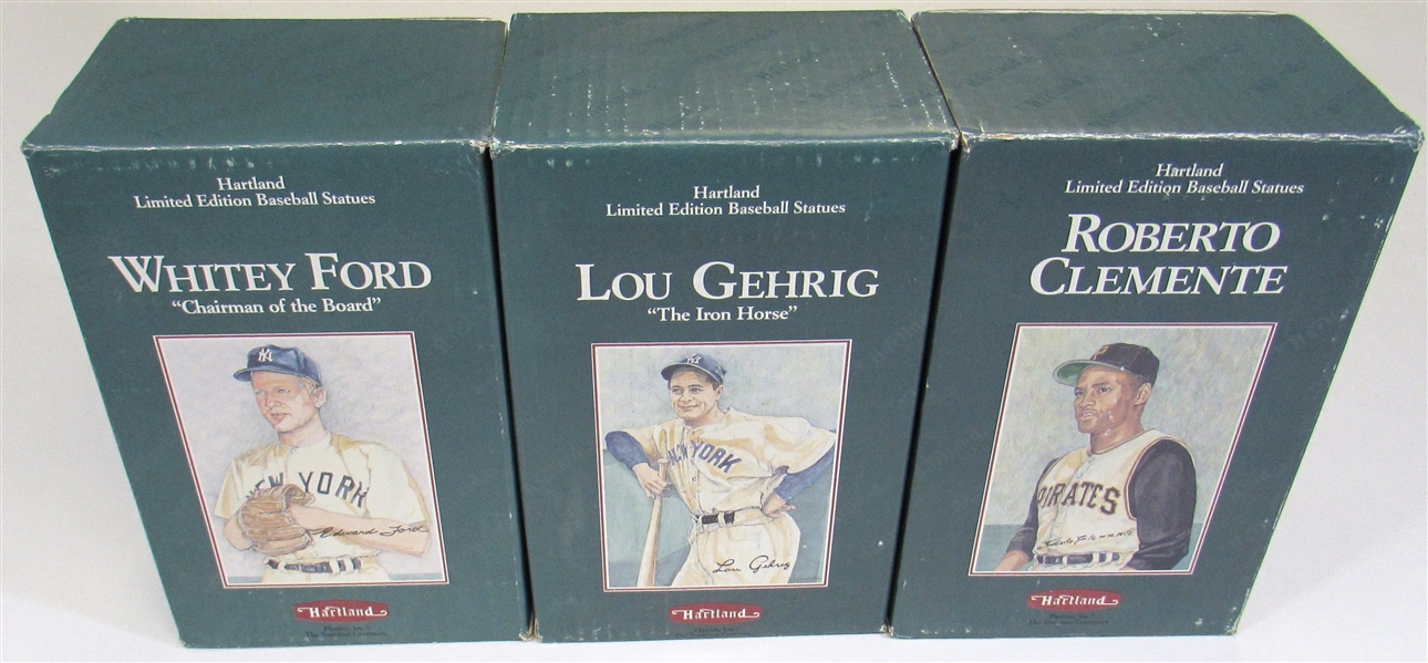 Hartland Limited Edition Statues - Clemente-Ford-Gehrig