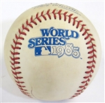 1985 Game Used WS Baseball Signed by Frank White