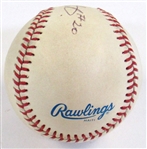 1985 Game Used WS Baseball Signed by Frank White