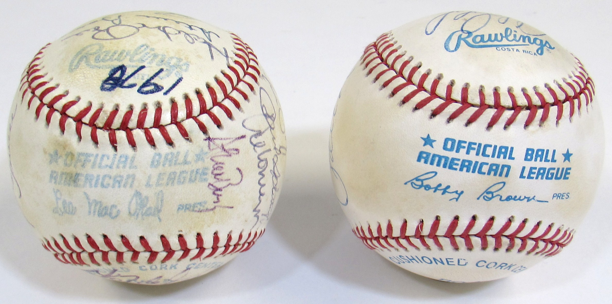 Lot Detail - Lot Of 2- 1978 KC Royals & KC Royals Stars Signed Balls